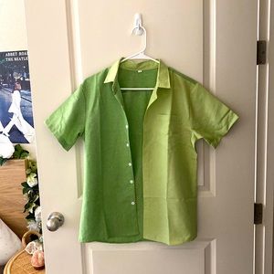 Small Green Button Down Shirt
